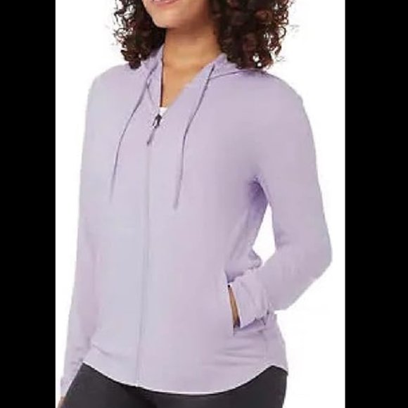 NWT 32 Degrees Women's Full Zip UPF 50 Hoodie Heather Orchid Size XL $50 1A014 - Picture 1 of 2